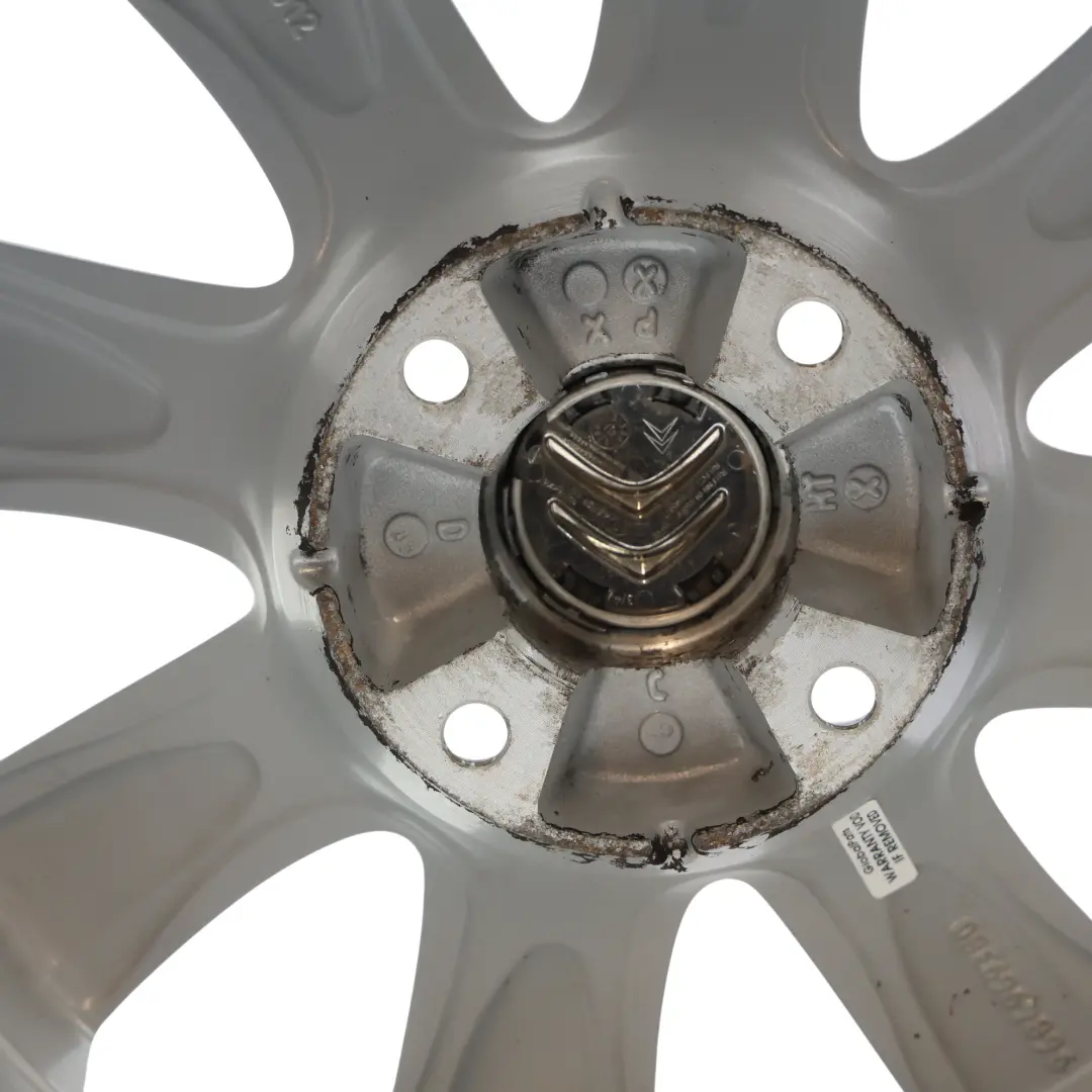 Alloy Rim 16" 7J ET:26 to Citroën C4 Grand Picasso Silver Wheel with Part number 9684969380 Citroën C4 Grand Picasso Silver Wheel Alloy Rim 16" 7J ET:26 - SKU 9684969380-4 - Part number 9684969380
