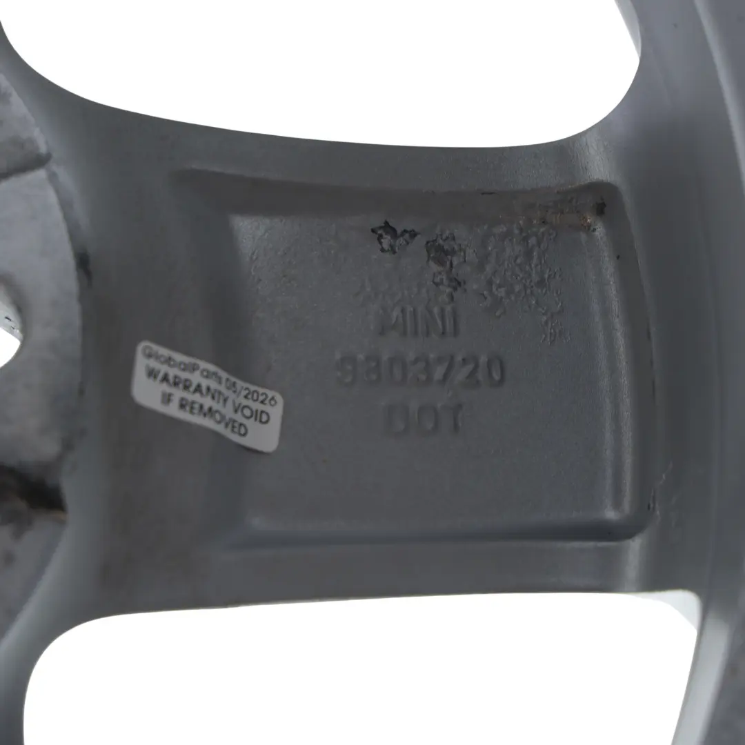 Mini Cooper R60 R61 Llanta De aleacion De plata 16" 6,5J 5-Star Single Spoke 124 - SKU 9803720-2 - Número de pieza 9803720