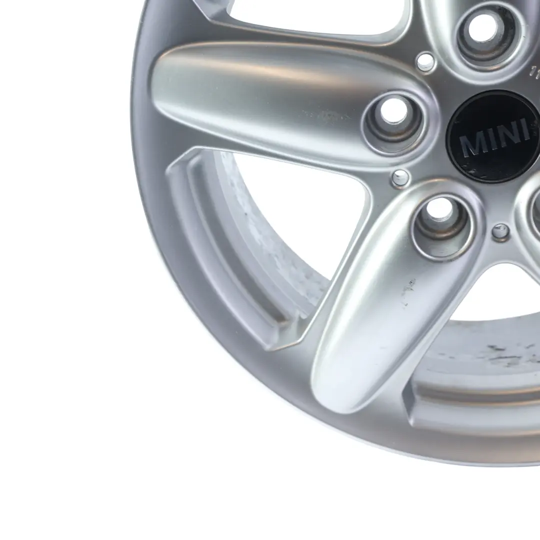 Mini Cooper R60 R61 Llanta De aleacion De plata 16" 6,5J 5-Star Single Spoke 124 - SKU 9803720-2 - Número de pieza 9803720