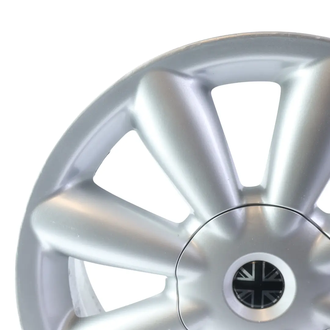 Alloy Rim 18" ET:52 7,5J Turbo Fan 126 to Mini Cooper R60 R61 Silver Wheel with Part number 9803724 Mini Cooper R60 R61 Silver Wheel Alloy Rim 18" ET:52 7,5J Turbo Fan 126 - SKU 9803724-1 - Part number 9803724