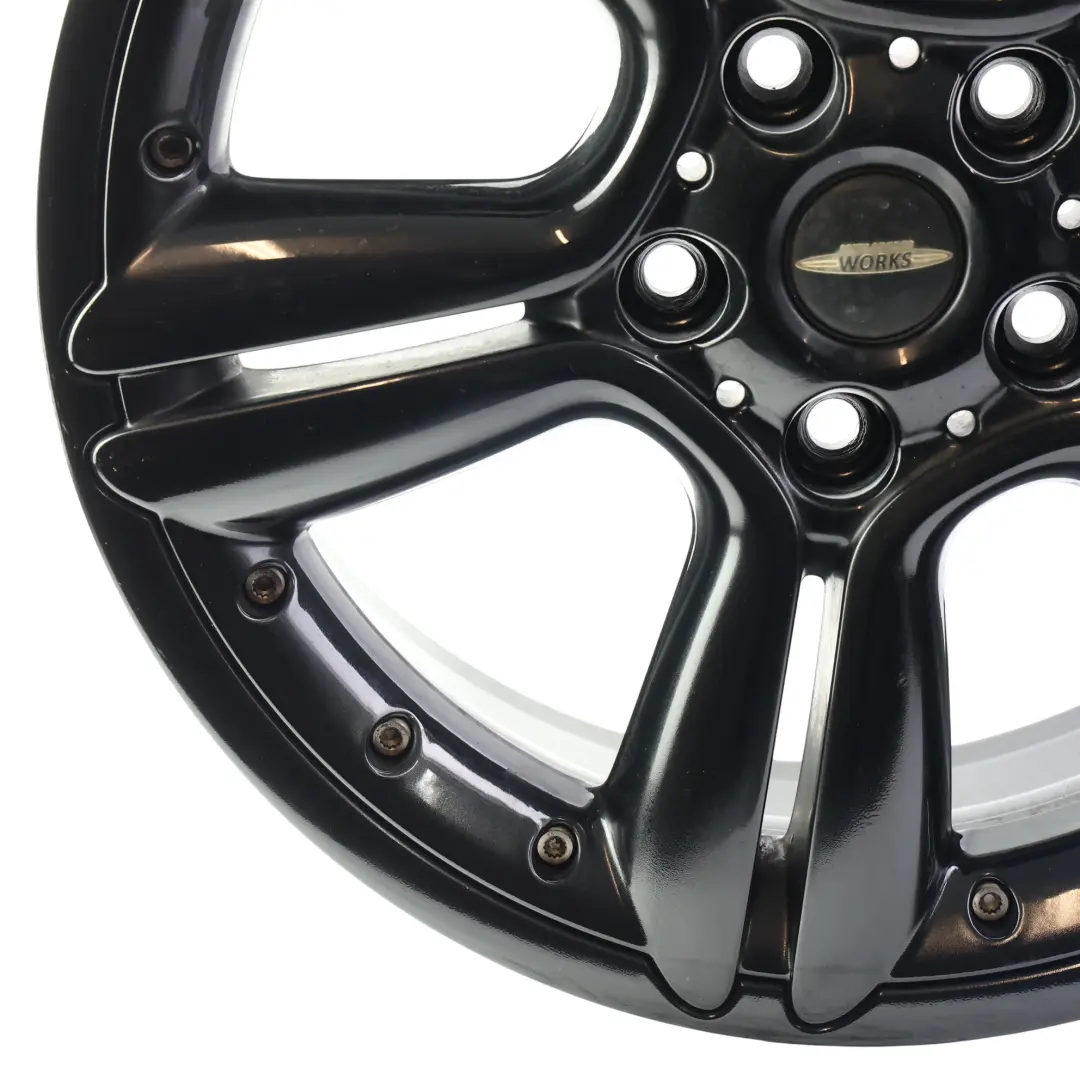 Alloy Rim 18" ET:52 7,5J 5-Star Double Spoke 127 to Mini Cooper R60 R61 Black Wheel with Part number 9803727 Mini Cooper R60 R61 Black Wheel Alloy Rim 18" ET:52 7,5J 5-Star Double Spoke 127 - SKU 9803727-2 - Part number 9803727