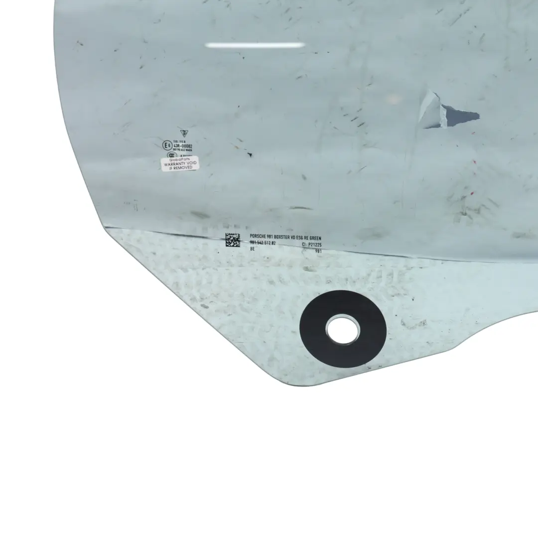 Porsche 718 982 Boxster Cristal Ventanilla Puerta Derecha Verde AS2 - SKU 98154251202 - Número de pieza 98154251202