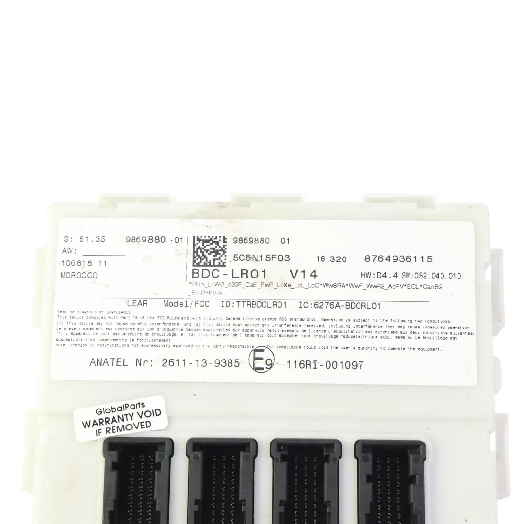 Mini F54 F55 F56 Módulo Control Carrocería Unidad Controlador BDC - SKU 9869880 - Número de pieza 9869880