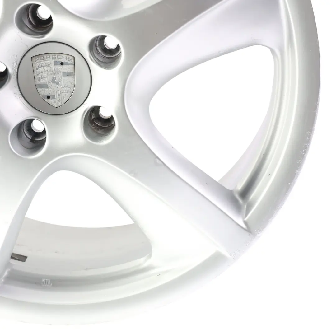 Alloy Wheel Rim Silver 18" 11J ET:63 Hollow Spoke to Porsche 911 996 with Part number 99636214251 Porsche 911 996 Alloy Wheel Rim Silver 18" 11J ET:63 Hollow Spoke - SKU 99636214251-2 - Part number 99636214251