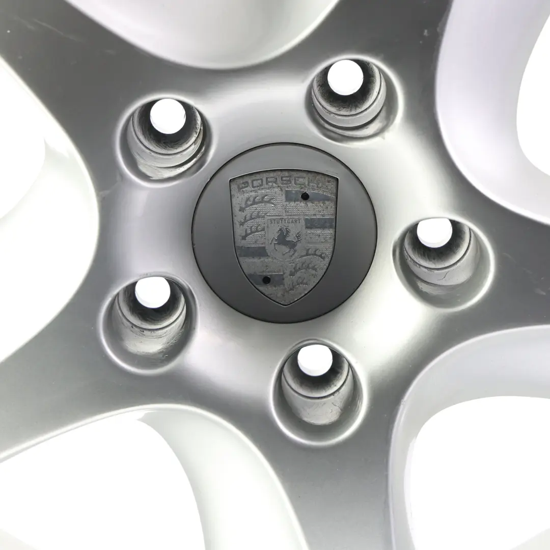 Alloy Wheel Rim Silver 18" 11J ET:63 Hollow Spoke to Porsche 911 996 with Part number 99636214251 Porsche 911 996 Alloy Wheel Rim Silver 18" 11J ET:63 Hollow Spoke - SKU 99636214251-4 - Part number 99636214251