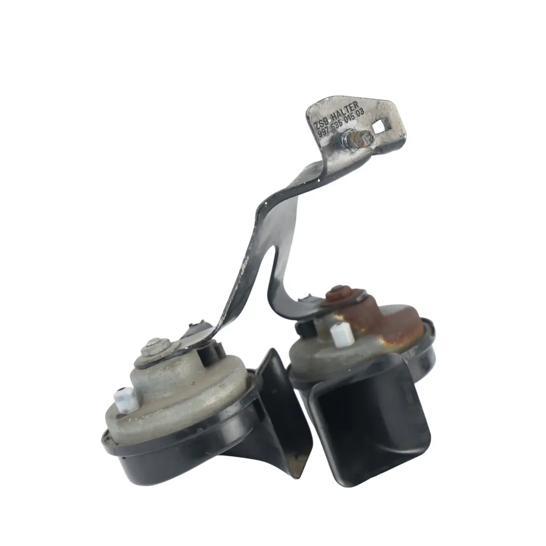 987C Bocina Doble Señal Fanfarria Unidad Alarma para Porsche Cayman con número de pieza 99763520603 Porsche Cayman 987C Bocina Doble Señal Fanfarria Unidad Alarma - SKU 99763520603 - Número de pieza 99763520603
