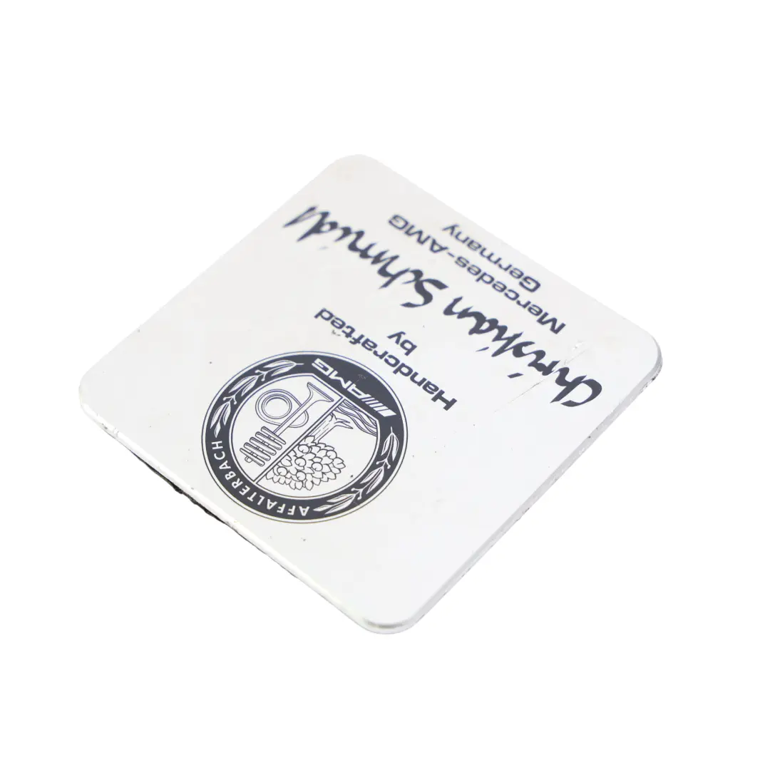 Mercedes C204 C117 W166 W176 Engine Intake Manifold Label Plate - SKU A0002212401 - Part number A0002212401