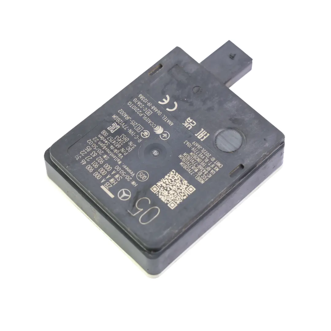Módulo Control Punto Ciego Trasero para Mercedes W177 con número de pieza A0009004639 Mercedes W177 Módulo Control Punto Ciego Trasero - SKU A0009004639 - Número de pieza A0009004639