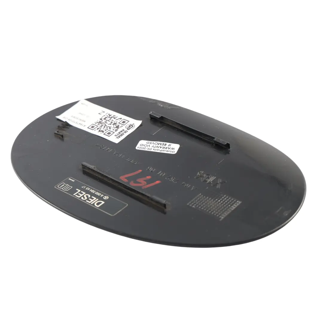 Mercedes X164 Kraftstoff Tankdeckel Klappe Abdeckung Obsidianschwarz - SKU A1647570106-OB - Teilenummer A1647570106