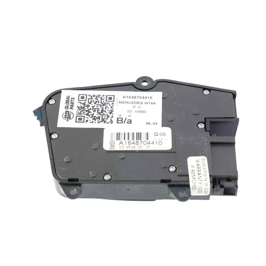 Mercedes ML W164 Panneau de Commutateur Droit Siège Avant Réglable - SKU A1648704410 - Numéro de pièce A1648704410