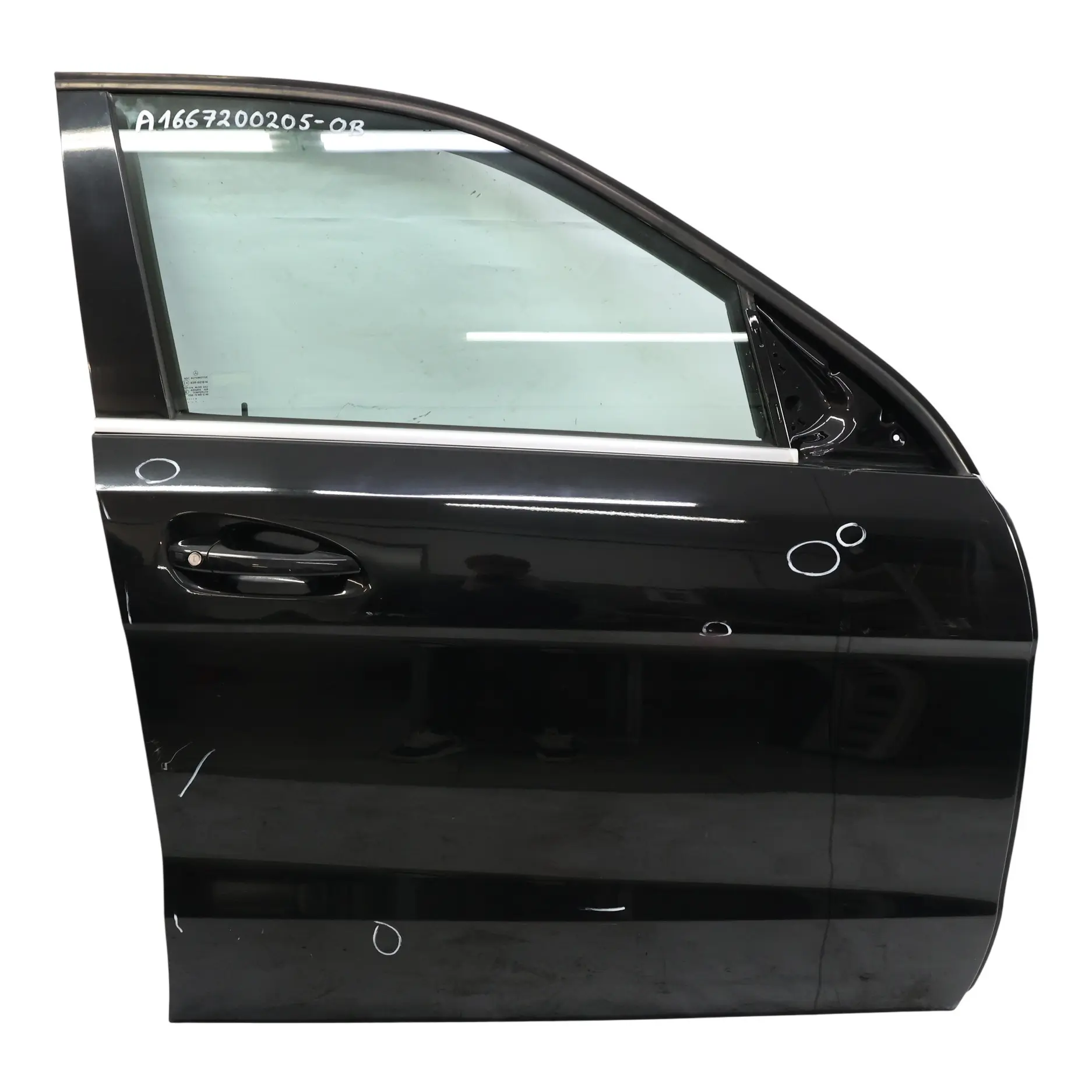 Mercedes ML W166 Tür Vorne Rechts Obsidian Schwarz Metallic 197