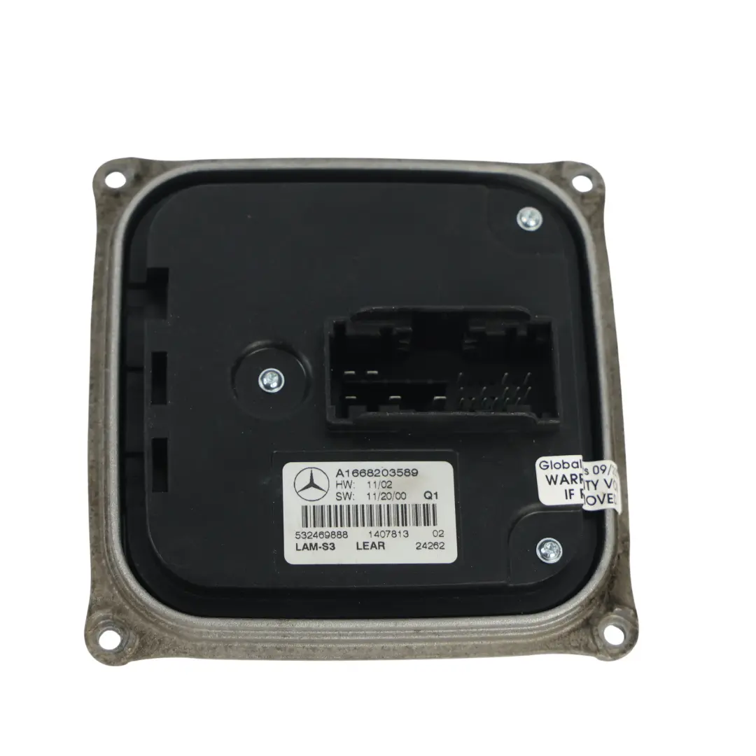 Headlight Headlight Control Module LED Left N/S to Mercedes C117 W176 with Part number A1668203589 Mercedes C117 W176 Headlight Headlight Control Module LED Left N/S - SKU A1668203589 - Part number A1668203589