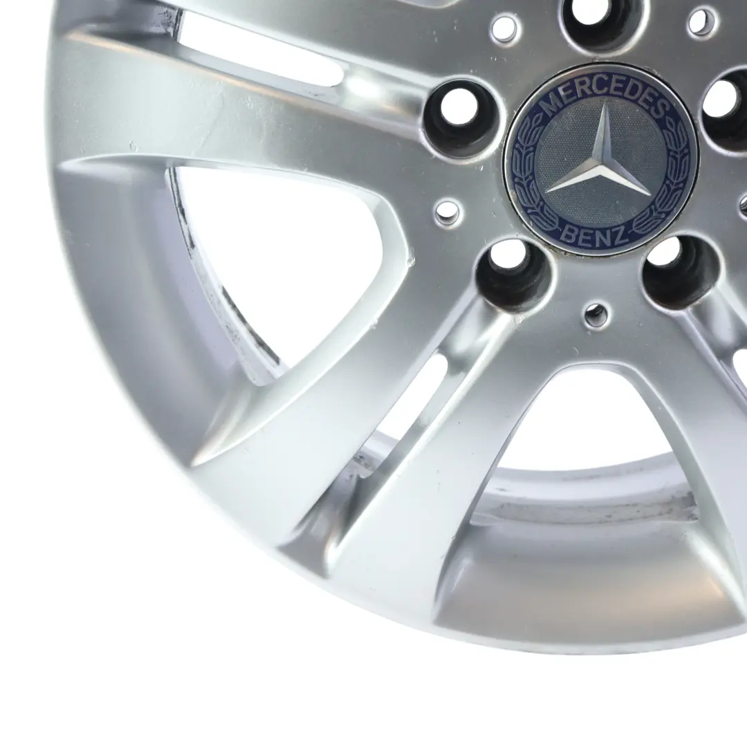 Alloy Wheel Rim 16" ET:46 6J to Mercedes W245 Silver with Part number A1694010202 Mercedes W245 Silver Alloy Wheel Rim 16" ET:46 6J - SKU A1694010202-1 - Part number A1694010202