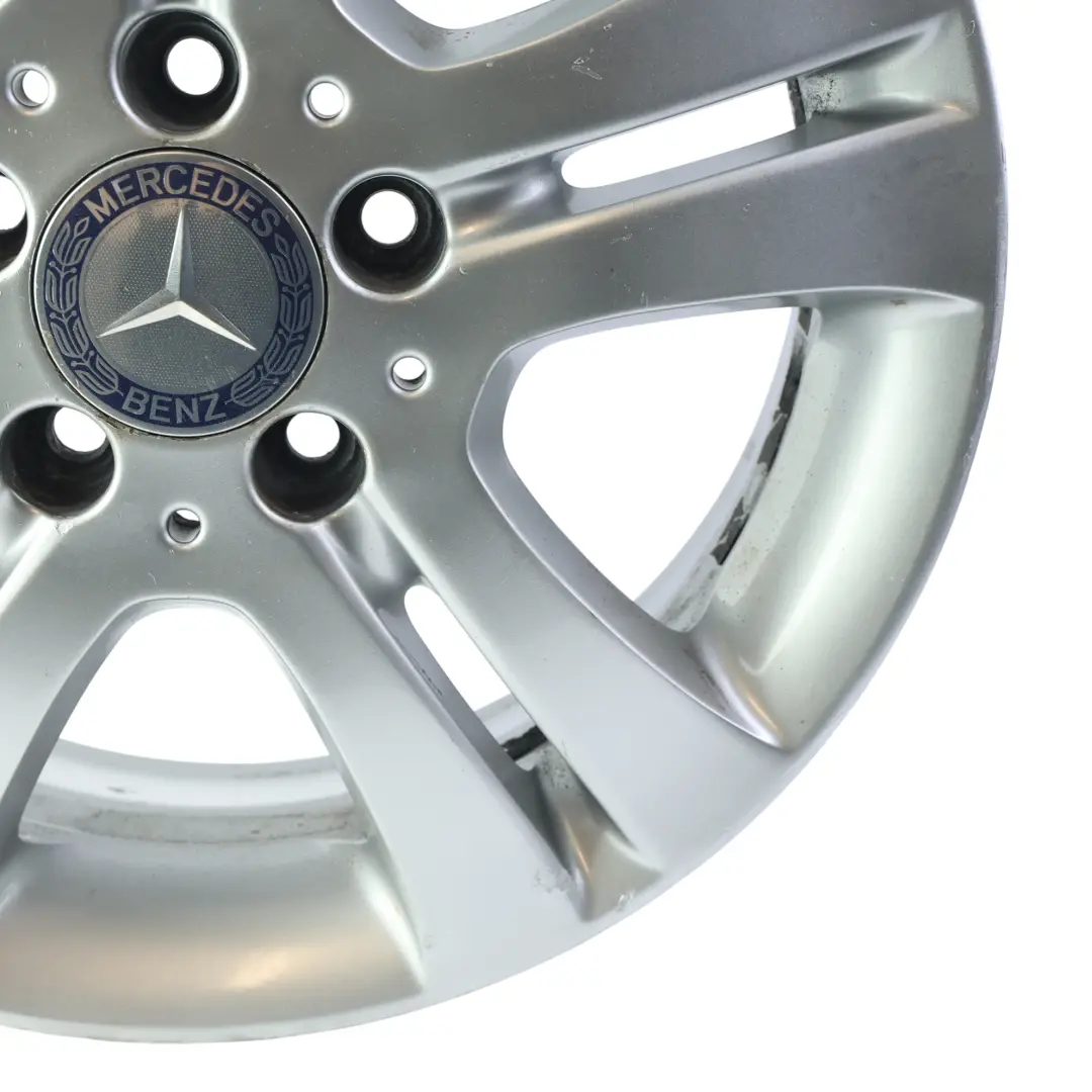 Alloy Wheel Rim 16" ET:46 6J to Mercedes W245 Silver with Part number A1694010202 Mercedes W245 Silver Alloy Wheel Rim 16" ET:46 6J - SKU A1694010202-1 - Part number A1694010202