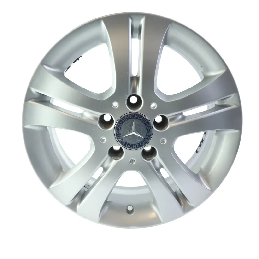 Rim Alloy Silver 16" ET:46 6J to Mercedes W245 Wheel with Part number A1694010202 Mercedes W245 Wheel Rim Alloy Silver 16" ET:46 6J - SKU A1694010202-3 - Part number A1694010202