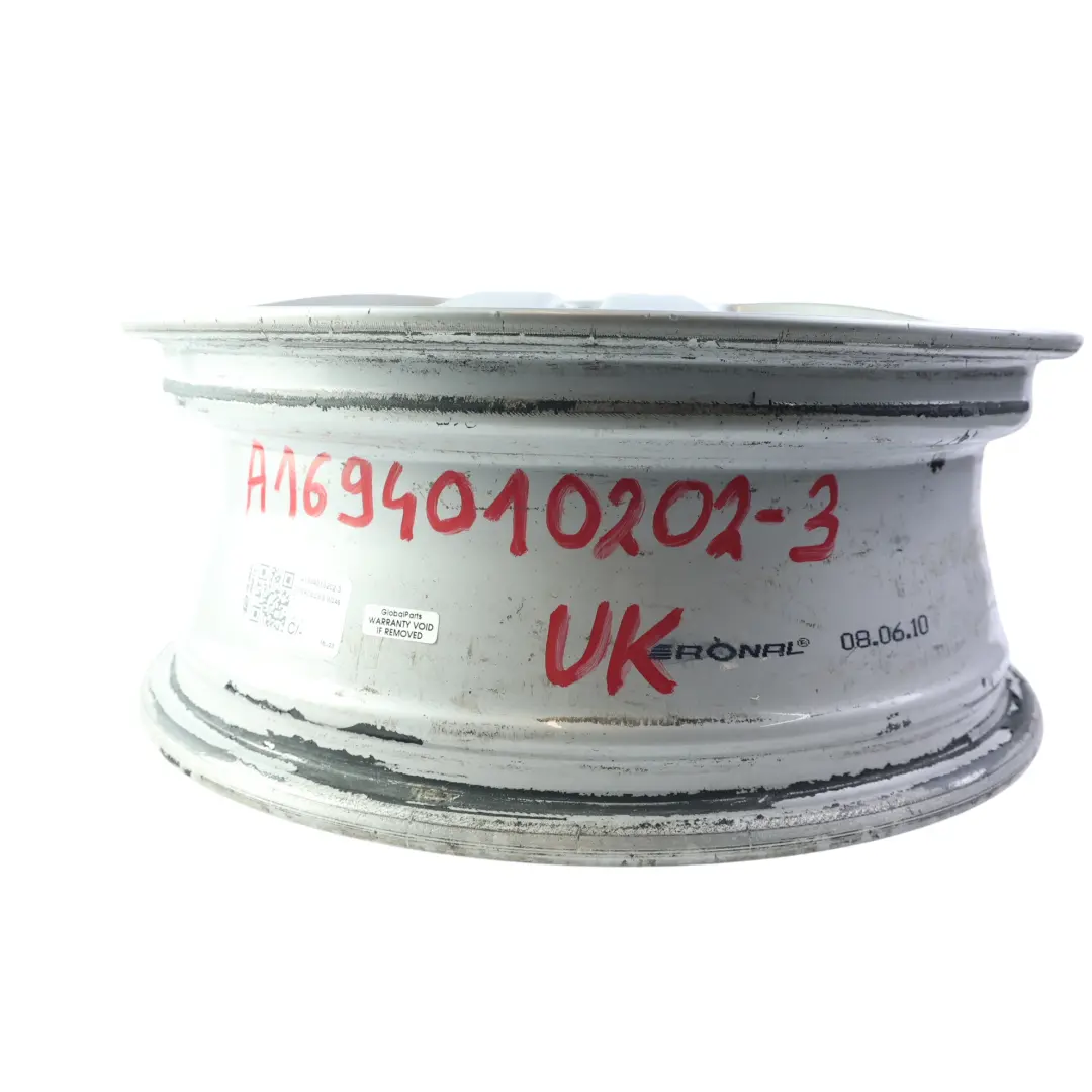 Rim Alloy Silver 16" ET:46 6J to Mercedes W245 Wheel with Part number A1694010202 Mercedes W245 Wheel Rim Alloy Silver 16" ET:46 6J - SKU A1694010202-3 - Part number A1694010202