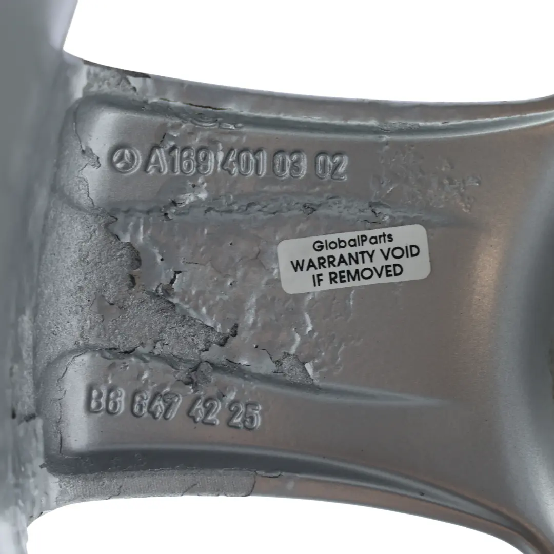 Mercedes W245 Leichtmetallfelge Alufelge 16" 6J ET:46 Sternspeiche - SKU A1694010302-2 - Teilenummer A1694010302