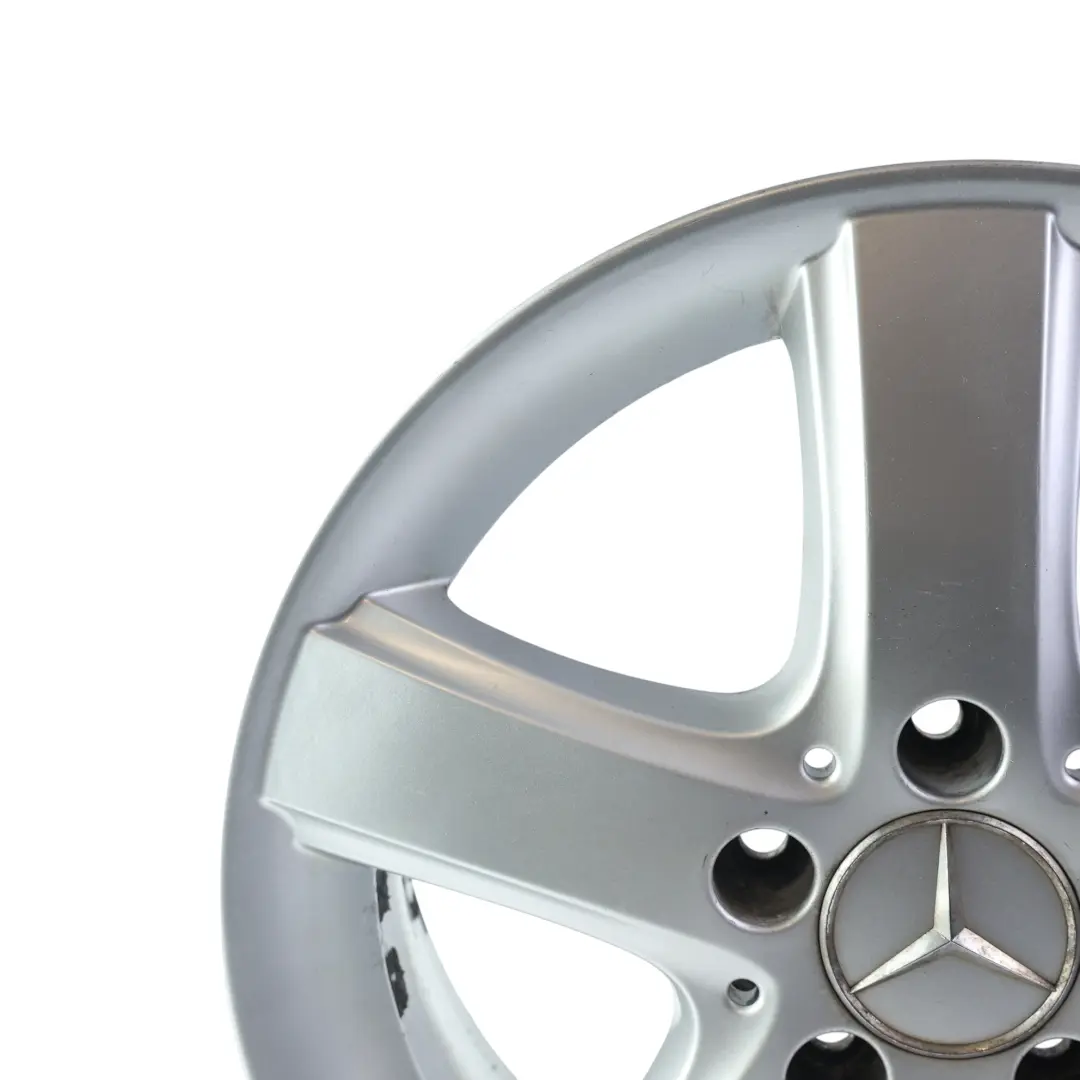 Leichtmetallfelge Alufelge 16" 6J ET:46 Sternspeiche für Mercedes W245 mit Teilenummer A1694010302 Mercedes W245 Leichtmetallfelge Alufelge 16" 6J ET:46 Sternspeiche - SKU A1694010302-2 - Teilenummer A1694010302