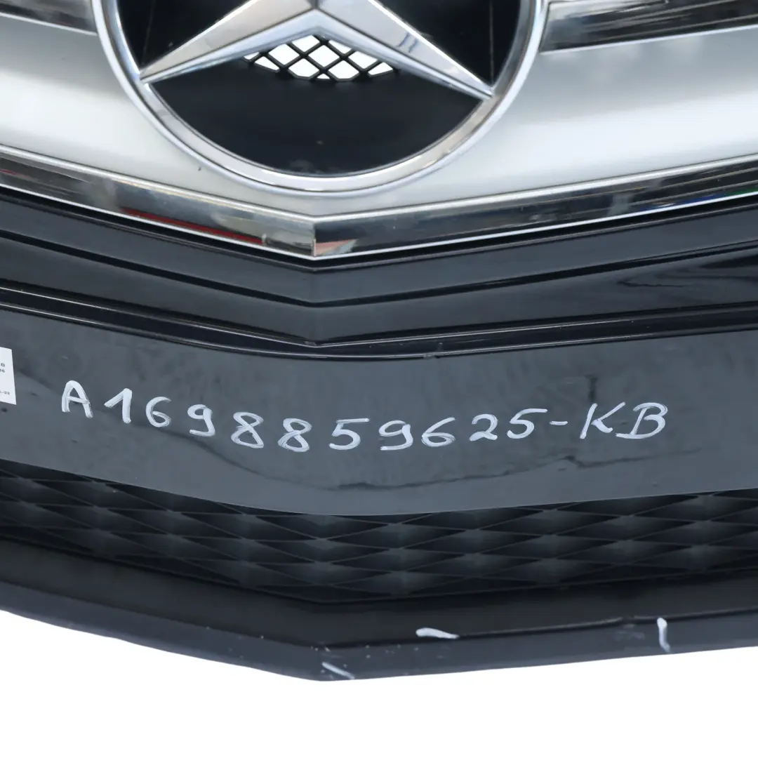 Bumper Front Trim Covering Panel PDC Cosmic Black Metallic 191 to Mercedes W245 with Part number A1698859625 Mercedes W245 Bumper Front Trim Covering Panel PDC Cosmic Black Metallic 191 - SKU A1698859625-KB - Part number A1698859625