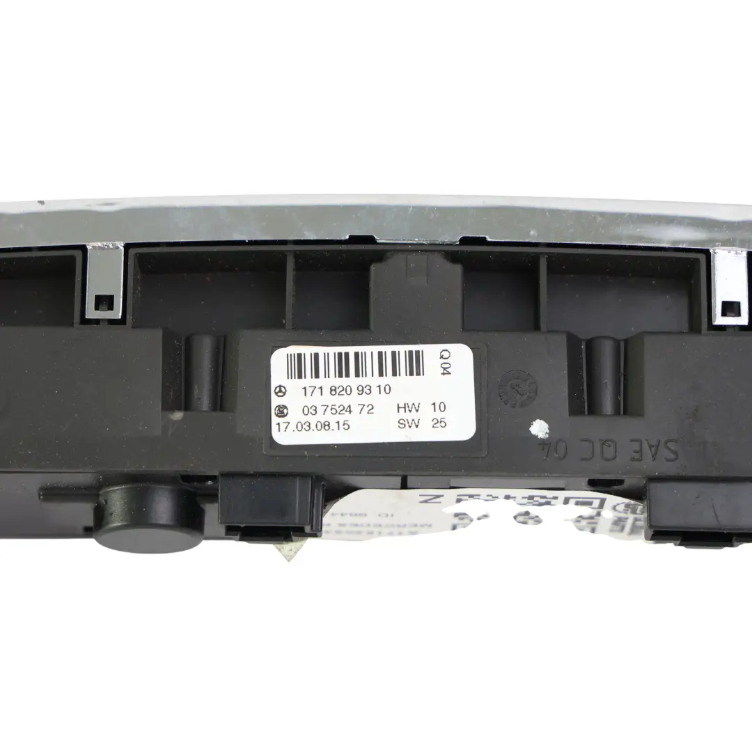Mercedes SLK R171 Hazard Lights Switch Panel ESP Heated Seats - SKU A1718209310 - Part number A1718209310
