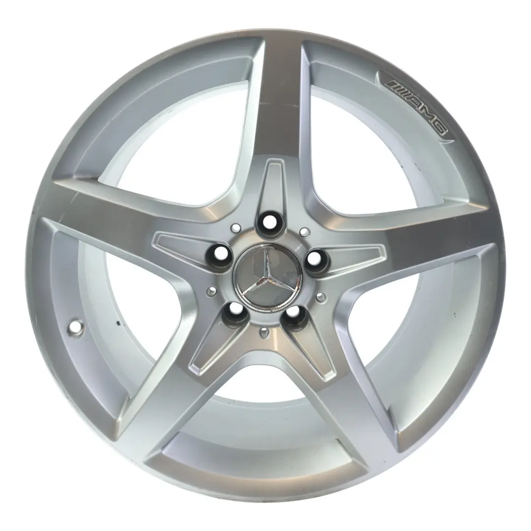 Mercedes R172 AMG Rear Silver Alloy Wheel Rim 18" ET:36 8,5J 5 Spoke - SKU A1724012702-2 - Part number A1724012702