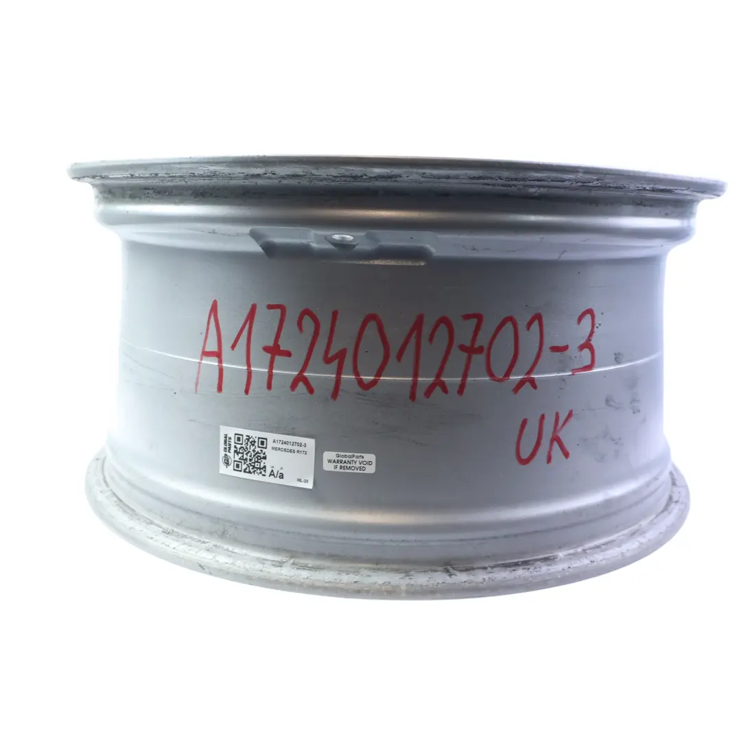 Mercedes R172 Rear Silver Alloy Wheel Rim 18" ET:36 8,5J 5 Spoke - SKU A1724012702-3 - Part number A1724012702