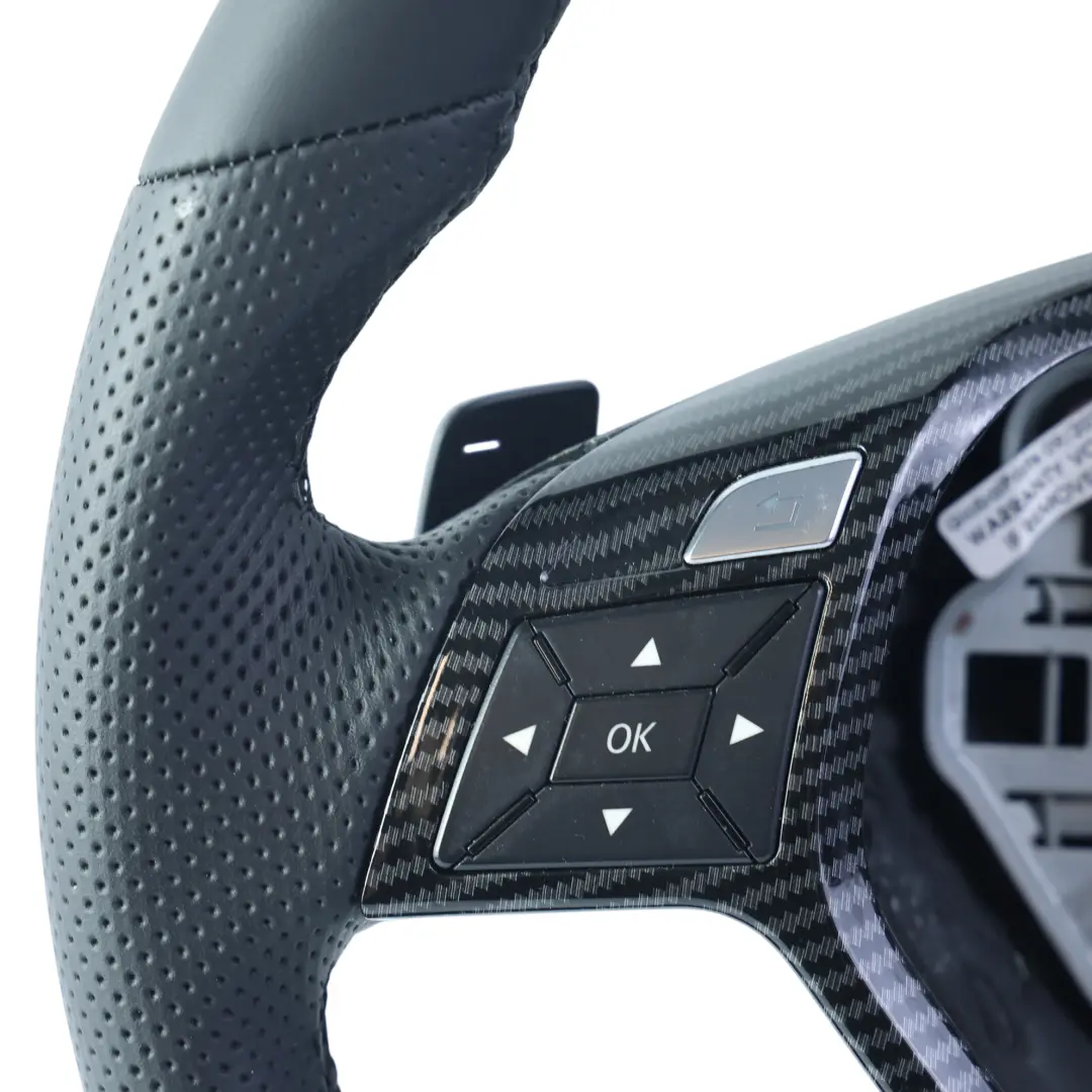 W207 W212 Steering Wheel NEW Black Leather Sport Carbon Look to Mercedes W204 with Part number A1724602703 Mercedes W204 W207 W212 Steering Wheel NEW Black Leather Sport Carbon Look - SKU A1724602703-5 - Part number A1724602703