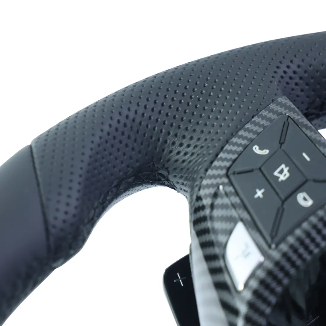 Mercedes W204 W207 W212 Steering Wheel NEW Black Leather Sport Carbon Look - SKU A1724602703-5 - Part number A1724602703