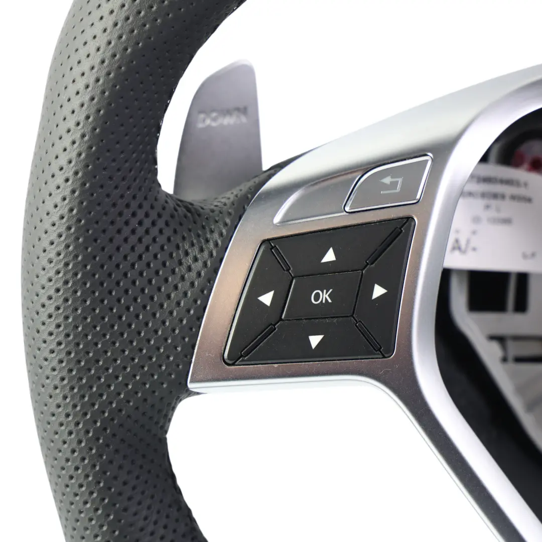  Steering Wheel Mercedes W204 C63 AMG W212 NEW Black Leather Sport Paddle Shift - SKU A1724604403-1 - Part number A1724604403