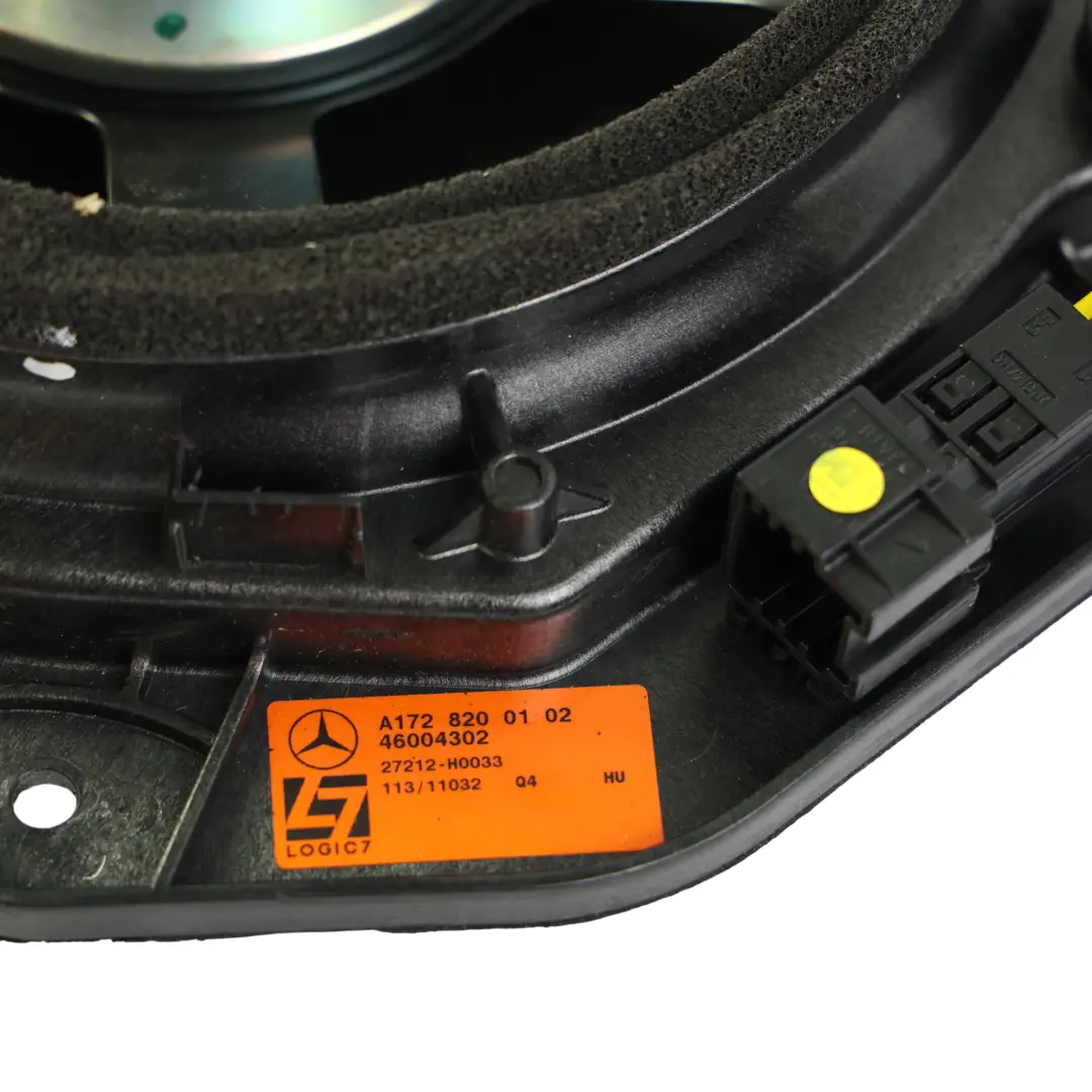 Altavoz Sistema Sonido Puerta Delantera Izquierda para Mercedes SLK R172 con número de pieza A1728200102 Mercedes SLK R172 Altavoz Sistema Sonido Puerta Delantera Izquierda - SKU A1728200102 - Número de pieza A1728200102
