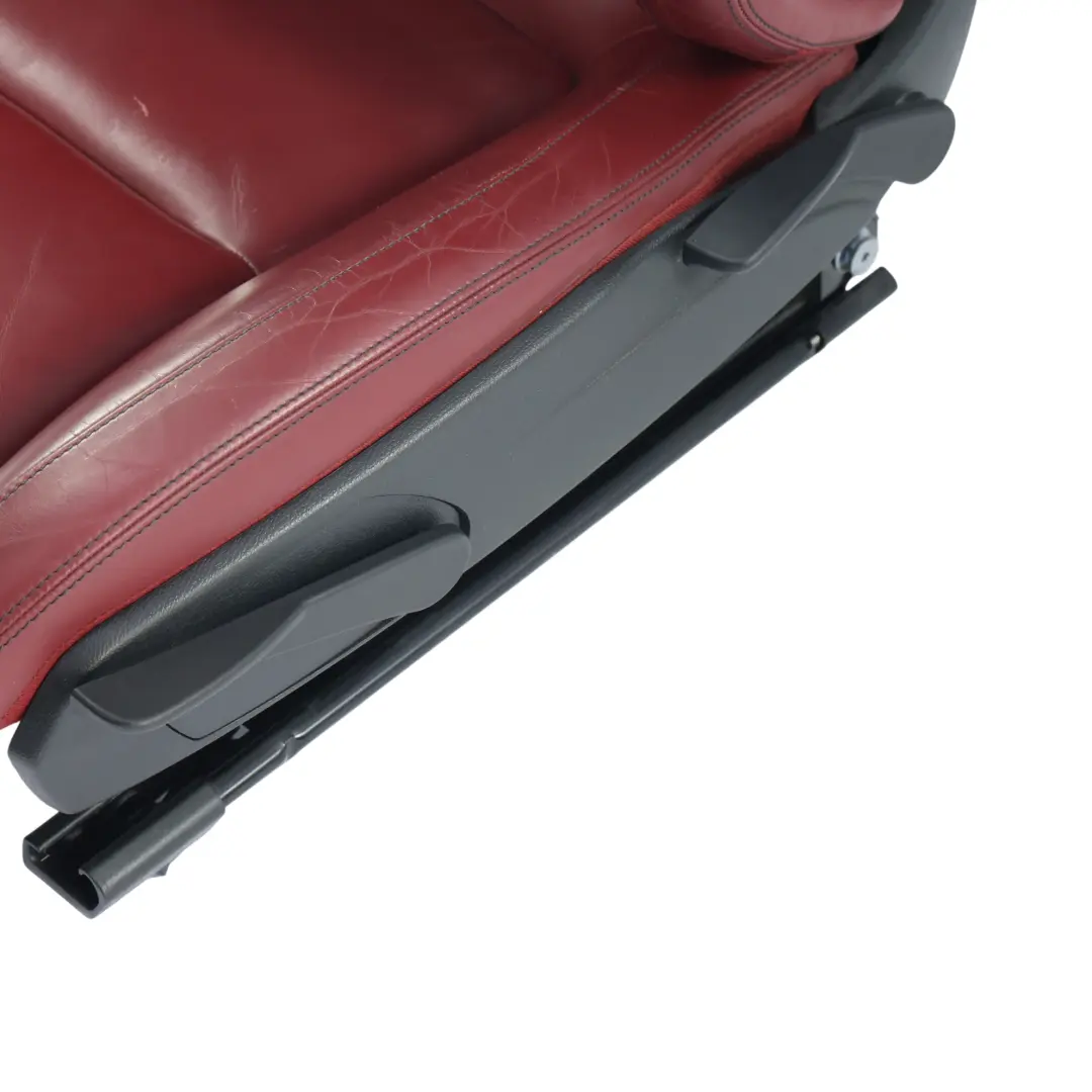Front Left N/S Heated Airscarf Leather Begal Red to Mercedes SLK R172 Roadster Seat with Part number A1729109502 Mercedes SLK R172 Roadster Seat Front Left N/S Heated Airscarf Leather Begal Red - SKU A1729109502-1 - Part number A1729109502
