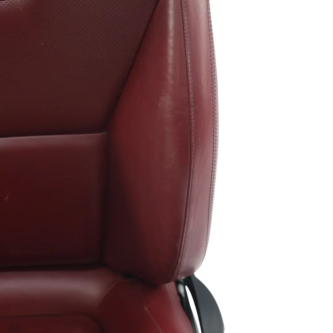 Front Left N/S Heated Airscarf Leather Begal Red to Mercedes SLK R172 Roadster Seat with Part number A1729109502 Mercedes SLK R172 Roadster Seat Front Left N/S Heated Airscarf Leather Begal Red - SKU A1729109502-1 - Part number A1729109502