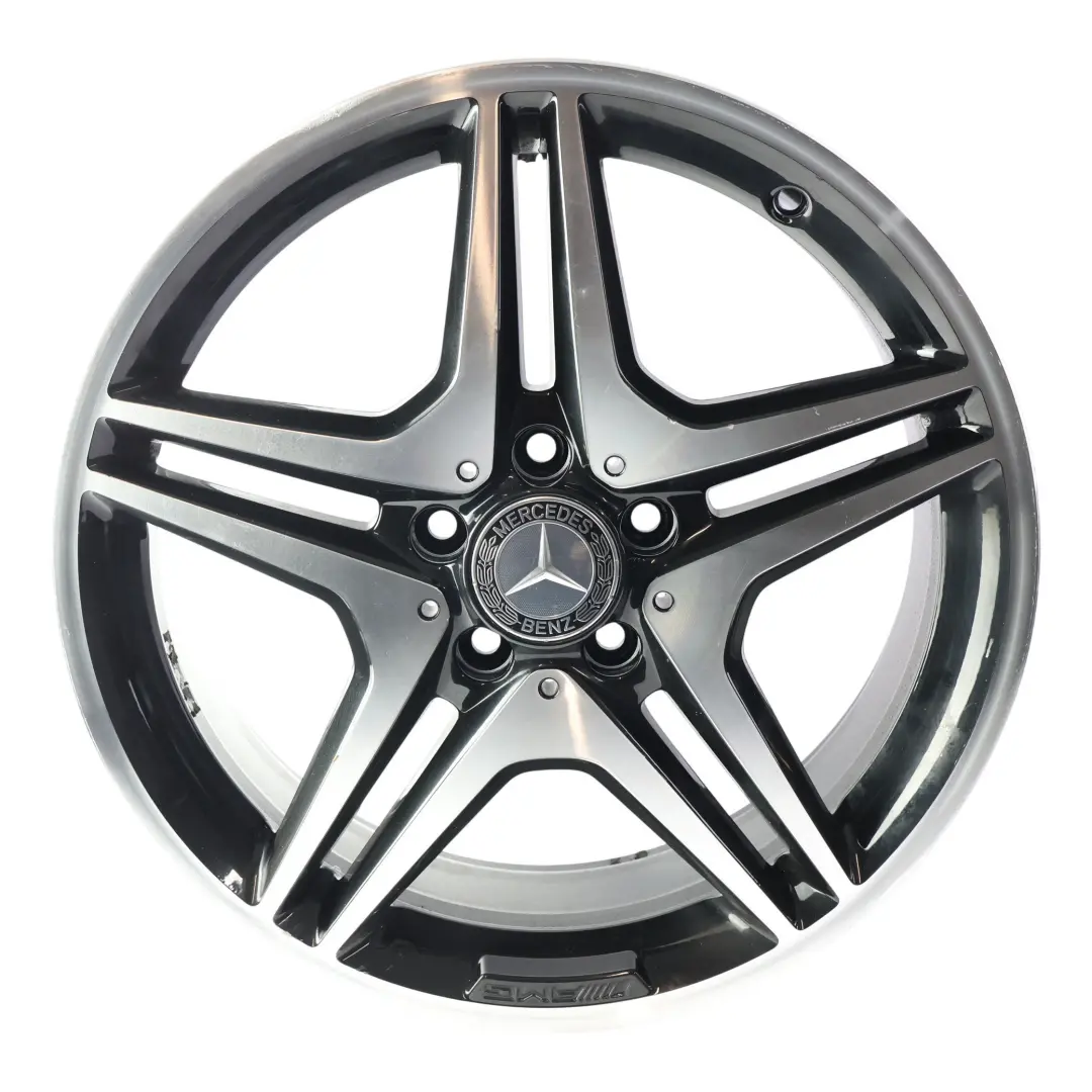 Alloy Rim 18" 5 Double Spoke ET:52 7.5J to Mercedes W176 W246 AMG Wheel with Part number A1764010302 Mercedes W176 W246 AMG Wheel Alloy Rim 18" 5 Double Spoke ET:52 7.5J - SKU A1764010302-2 - Part number A1764010302