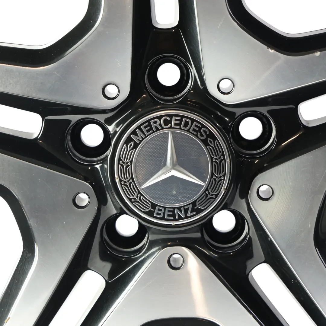 Mercedes W176 W246 AMG Wheel Alloy Rim 18" 5 Double Spoke ET:52 7.5J - SKU A1764010302-2 - Part number A1764010302