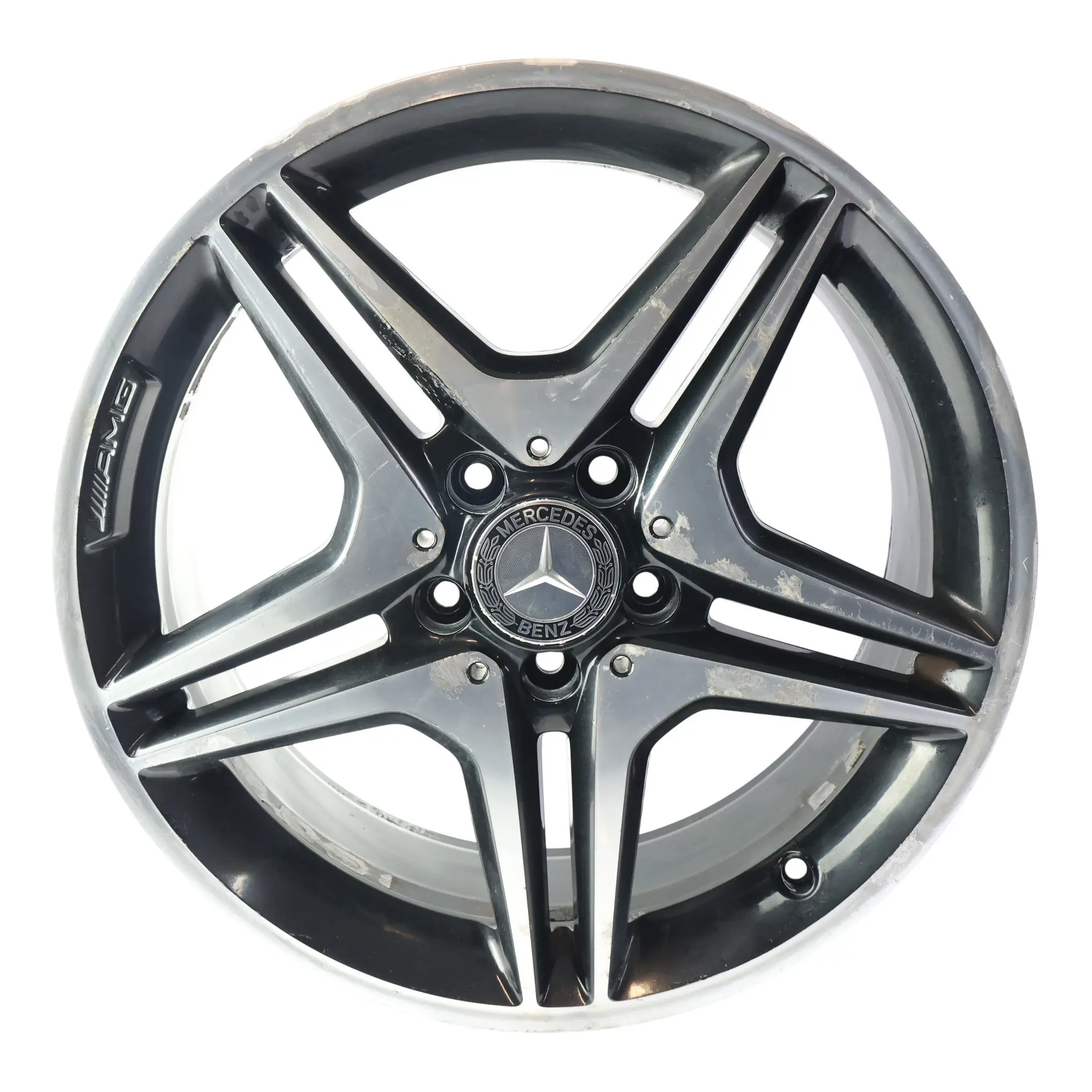 Mercedes W176 W246 AMG Cerchio In Lega 18" 5 Doppie Razze ET:52 7.5J A1764010302