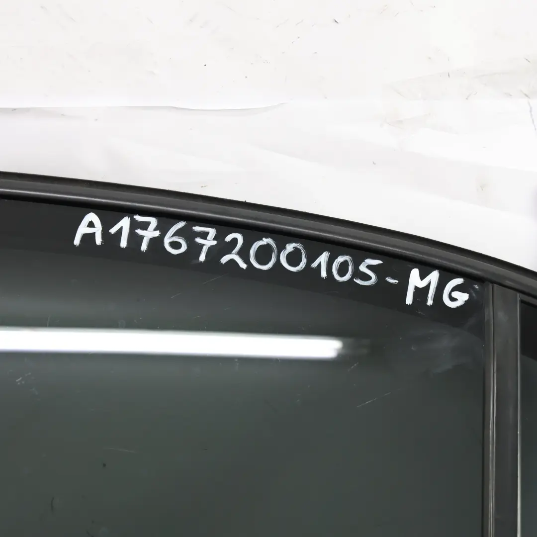 Door Rear Left N/S A-Class Mountain Grey Metallic - 787 to Mercedes W176 with Part number A1767300105 Mercedes W176 Door Rear Left N/S A-Class Mountain Grey Metallic - 787 - SKU A1767300105-MG - Part number A1767300105