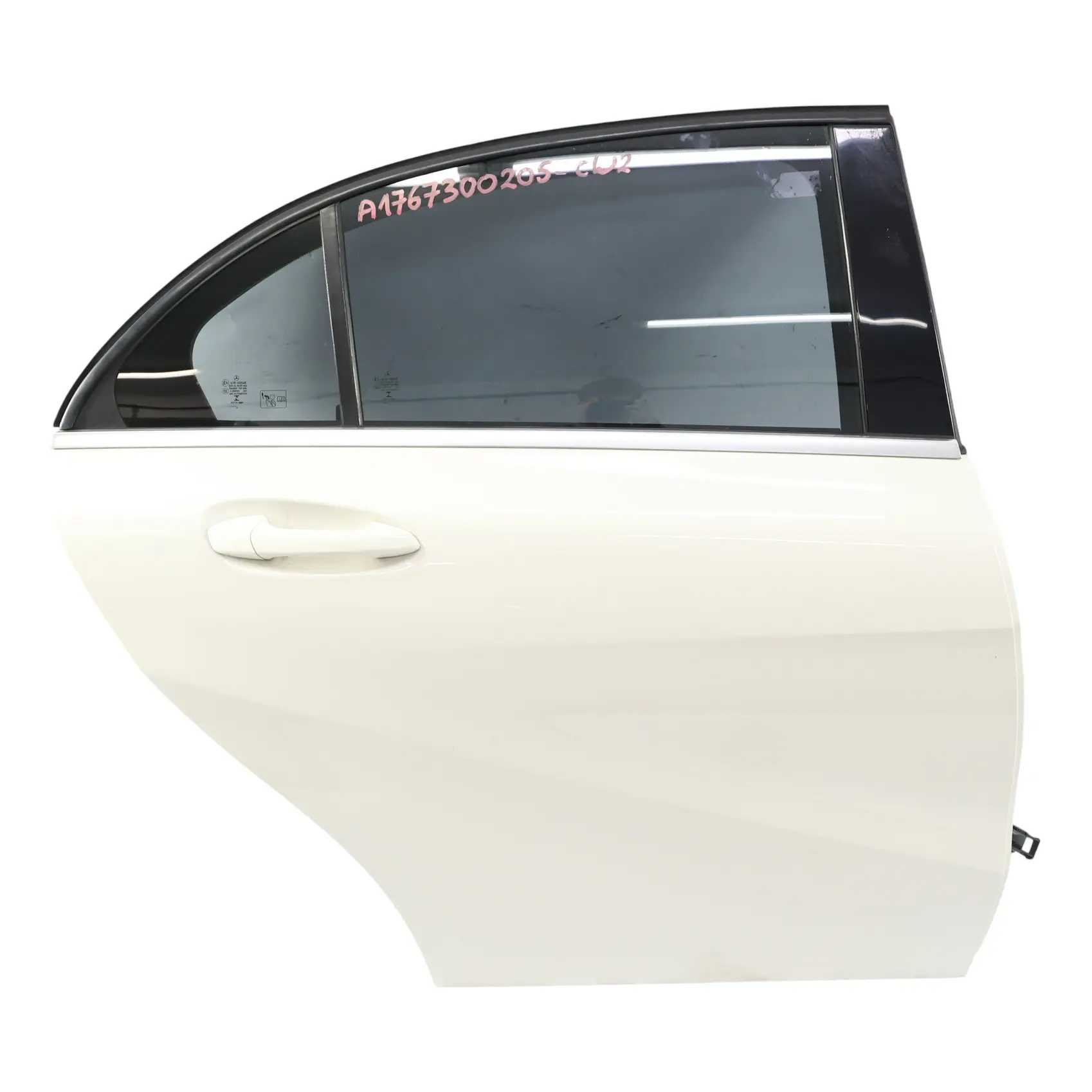 Mercedes W176 Door Rear Right O/S Calcite White - 650