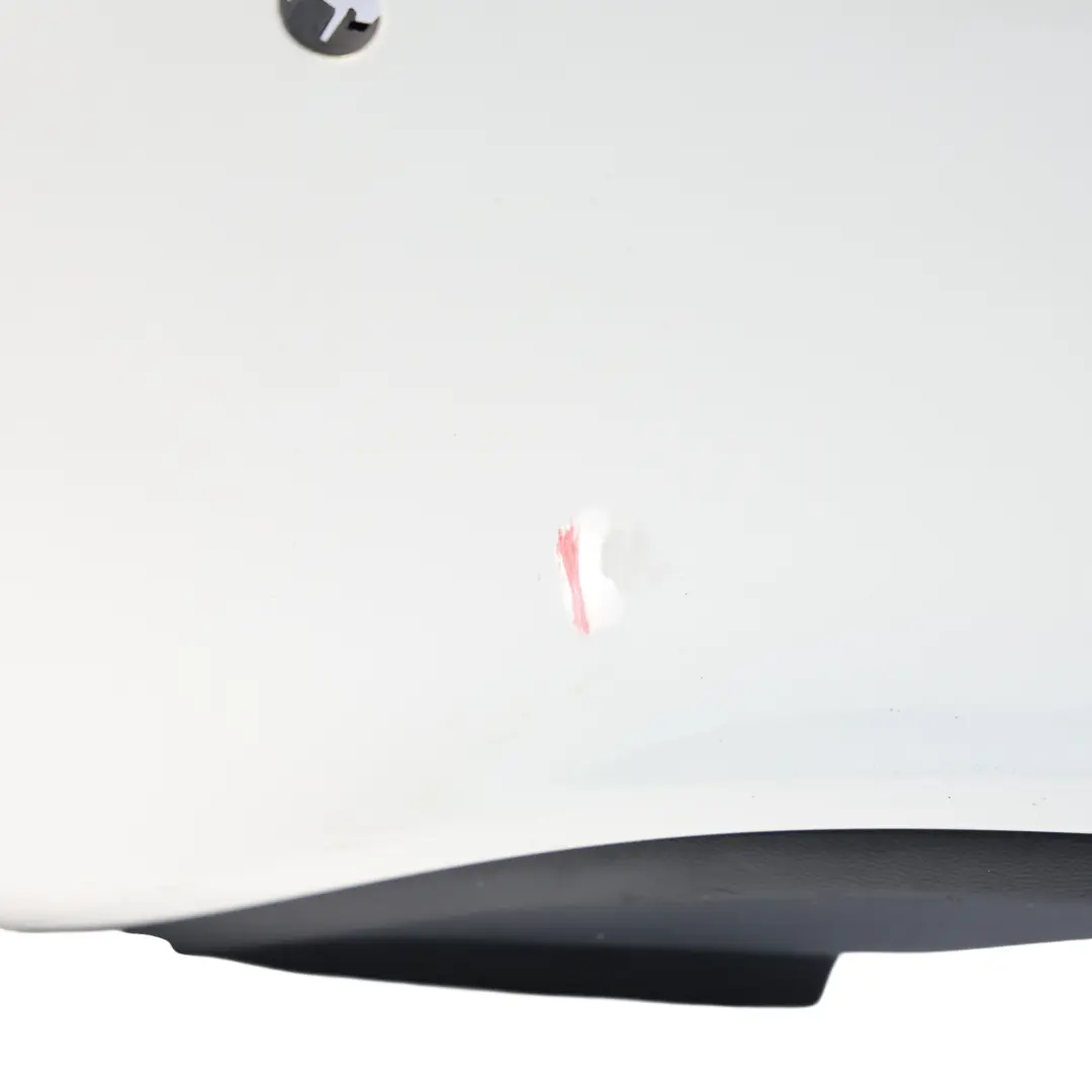 Bumper Rear Trim Panel Cover Calcite White - 650 to Mercedes W176 with Part number A1768800540 Mercedes W176 Bumper Rear Trim Panel Cover Calcite White - 650 - SKU A1768800540-CW - Part number A1768800540