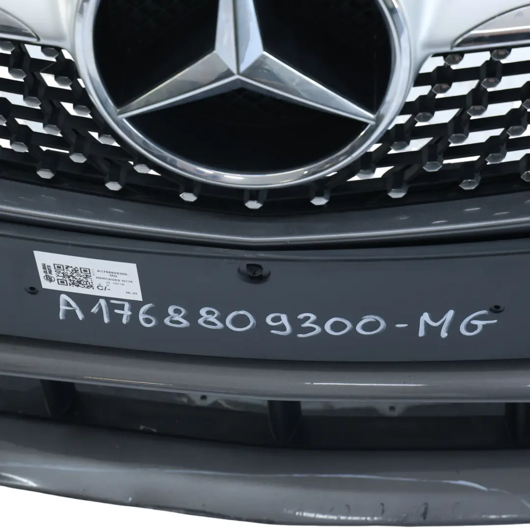 Mercedes W176 Front Bumper AMG Trim Panel Cover Mountain Grey 787 - SKU A1768809300-MG - Part number A1768809300-MG