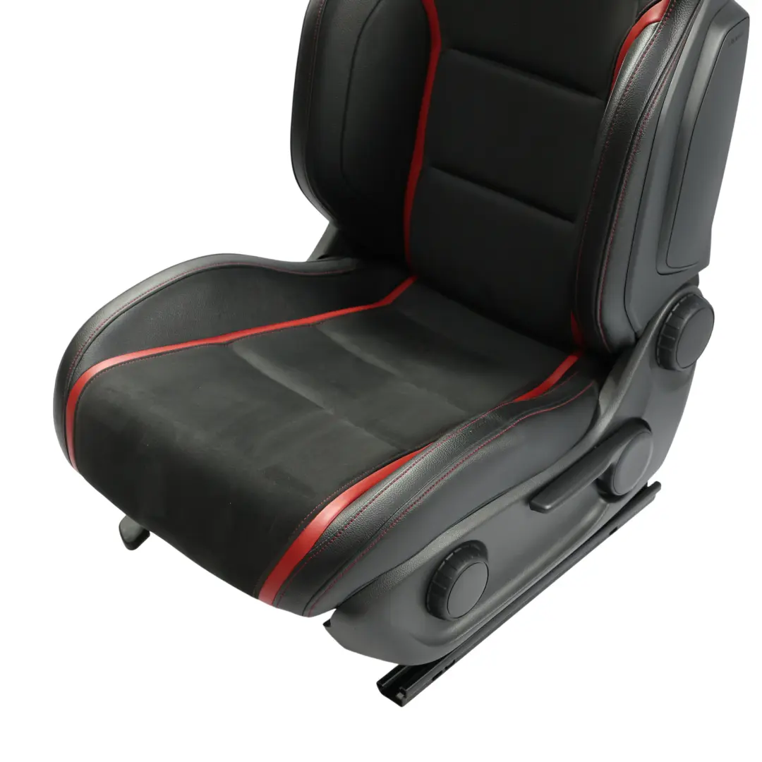 Mercedes W176 Front Seat Heated AMG Performance Leather Black Red Left N/S - SKU A1769103602-2 - Part number A1769103602