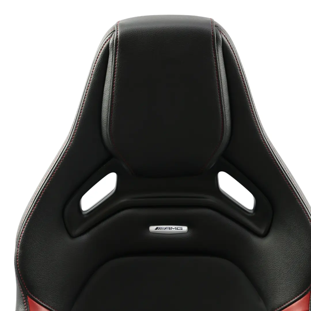 Mercedes W176 Front Seat Heated AMG Performance Leather Black Red Left N/S - SKU A1769103602-2 - Part number A1769103602