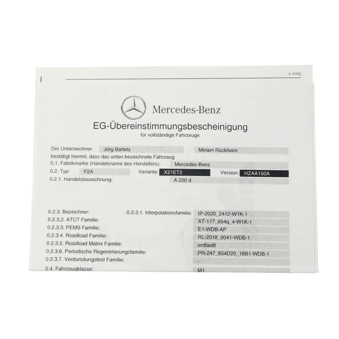 Mercedes W177 Owner's Handbook Information Booklet CD Wallet Pouch Case Set - SKU A1775842510 - Part number A1775842510