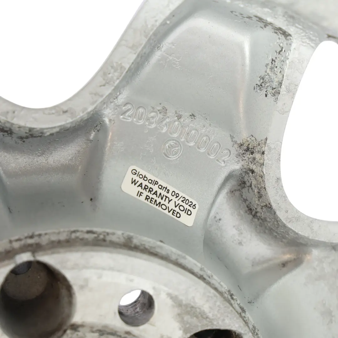 Mercedes W203 Felga Aluminiowa Srebrna 15" 6J ET:31 - SKU A2034010002-1 - Numer Części A2034010002