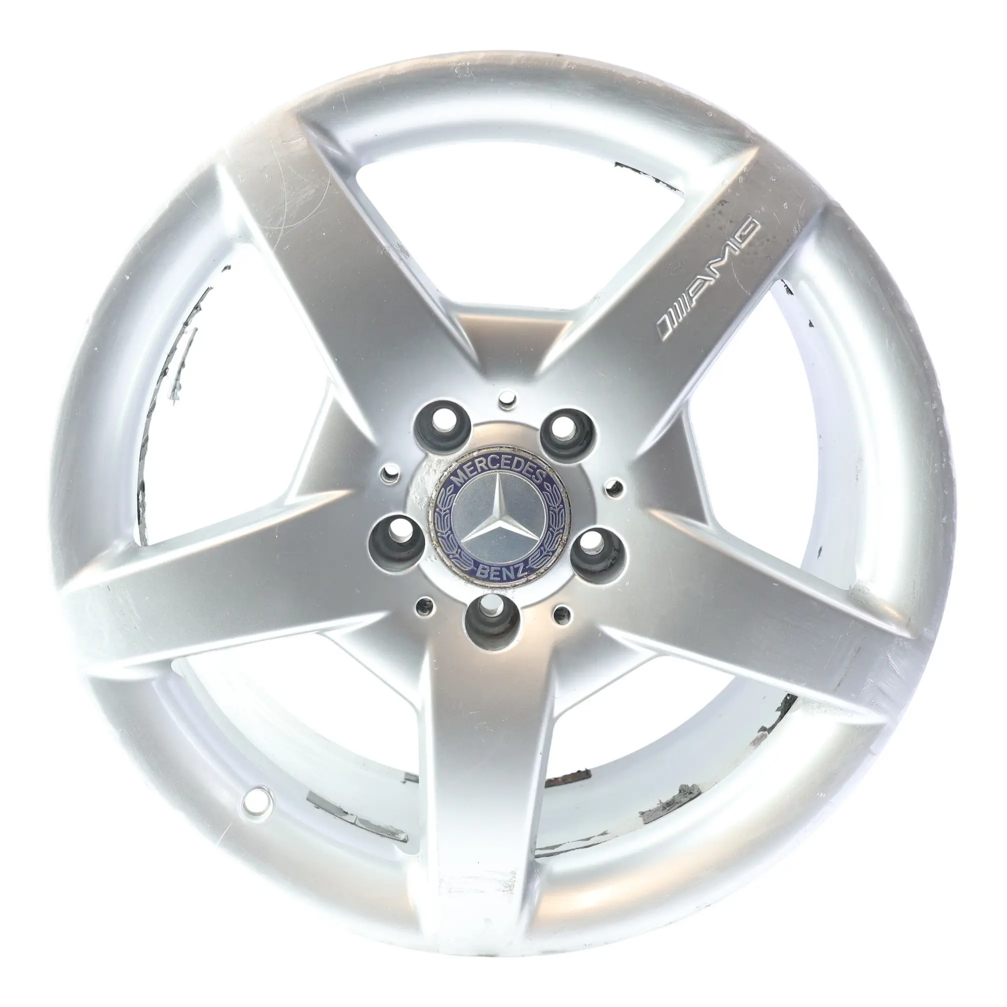 Mercedes W203 Felge Alu Hinten Silber 17" 8,5J ET:34 5-Speiche A2034014602