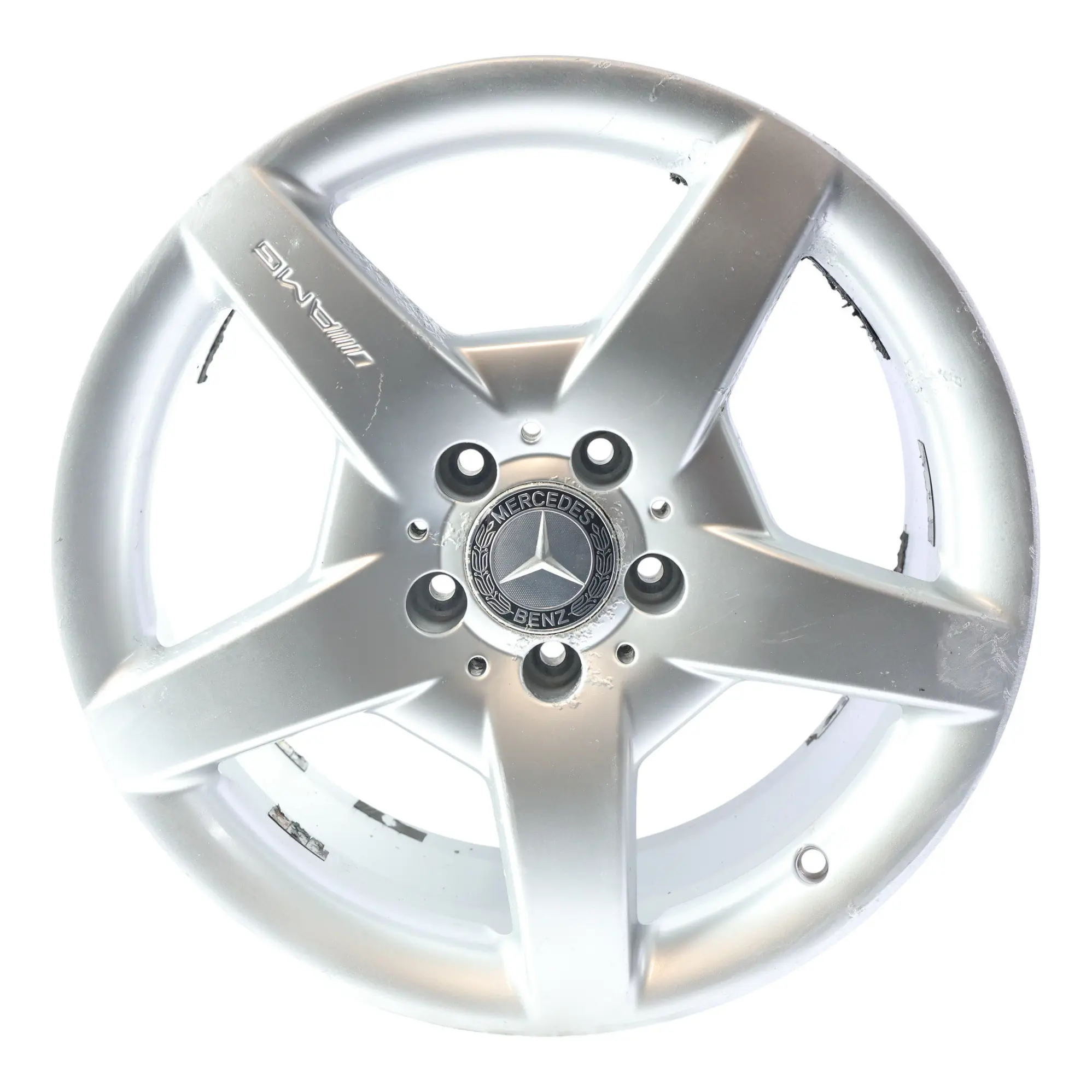 Mercedes W203 Llanta Rueda Trasera Aleación Plata 17" 8,5J ET:34 A2034014602