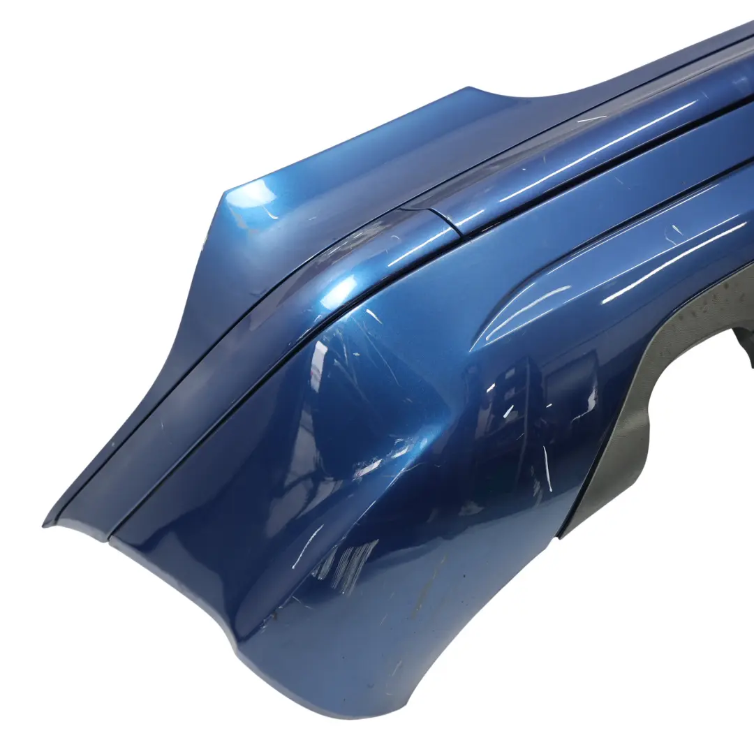Bumper AMG Cover Trim Panel Jaspisblau Blue Metallic - 345 to Mercedes CL203 Rear with Part number A2038852425 Mercedes CL203 Rear Bumper AMG Cover Trim Panel Jaspisblau Blue Metallic - 345 - SKU A2038852425-JAS - Part number A2038852425