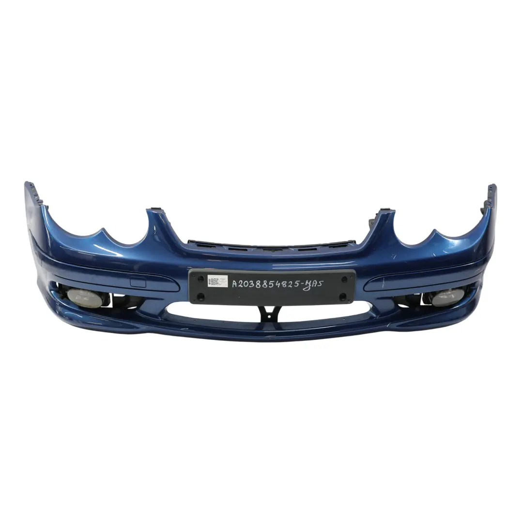 Front Bumper AMG Trim Panel Covering Jaspis Blue Metallic - 345 to Mercedes CL203 with Part number A2038854825 Mercedes CL203 Front Bumper AMG Trim Panel Covering Jaspis Blue Metallic - 345 - SKU A2038854825-JAS - Part number A2038854825