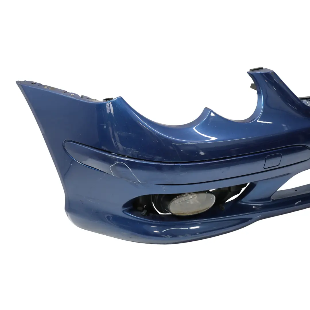 Front Bumper AMG Trim Panel Covering Jaspis Blue Metallic - 345 to Mercedes CL203 with Part number A2038854825 Mercedes CL203 Front Bumper AMG Trim Panel Covering Jaspis Blue Metallic - 345 - SKU A2038854825-JAS - Part number A2038854825