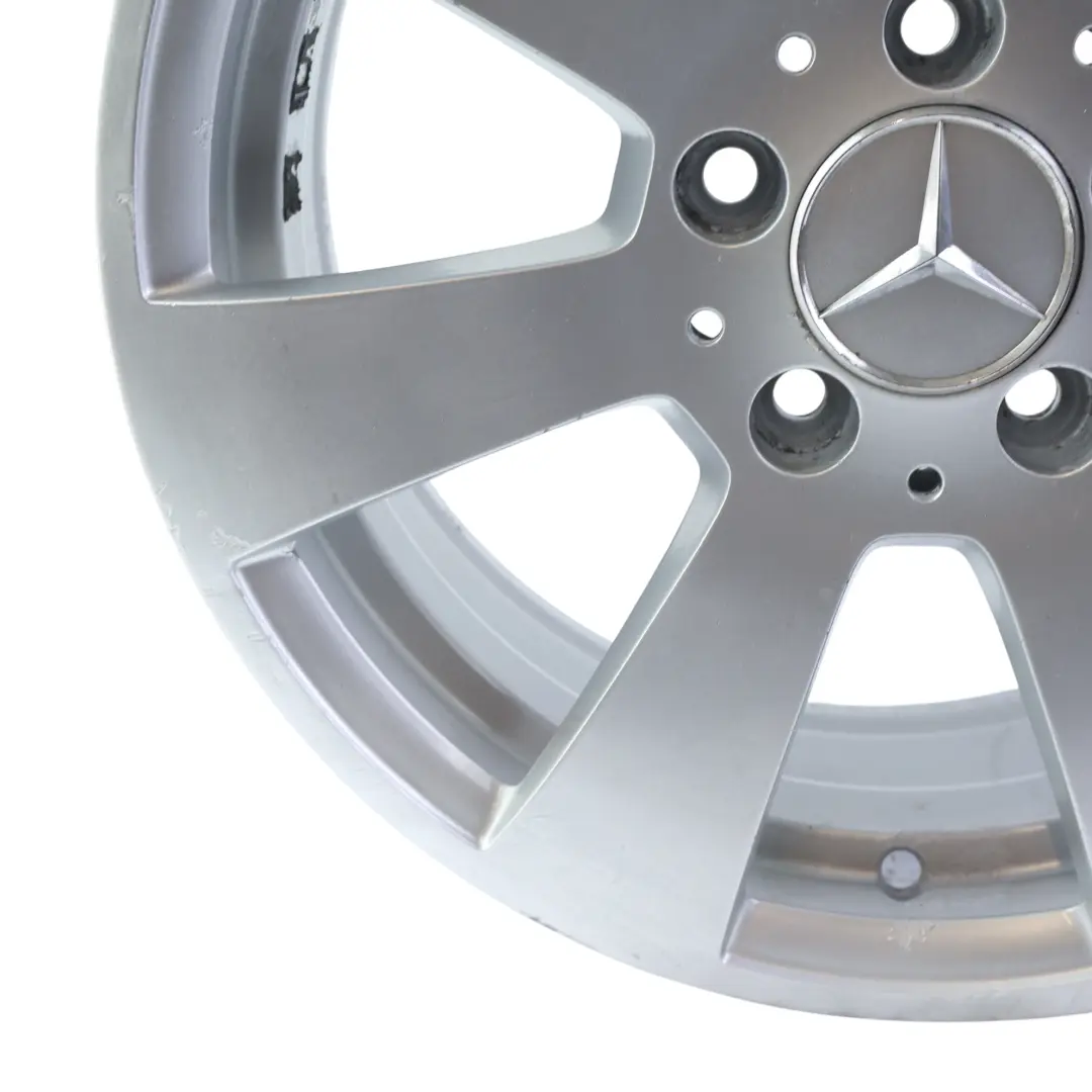 Mercedes W204 Argento 7 Fori Cerchio In Lega 16" ET:43 7J - SKU A2044011102-2 - Numero di parte A2044011102