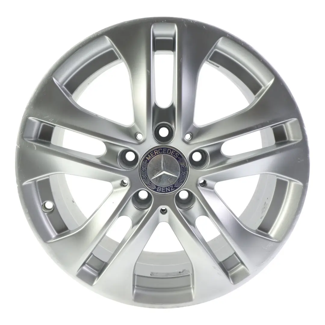 Mercedes W204 Alloy Wheel Rim 16" ET:43 7J 5 Double Spoke - SKU A2044017202-2 - Part number A2044017202